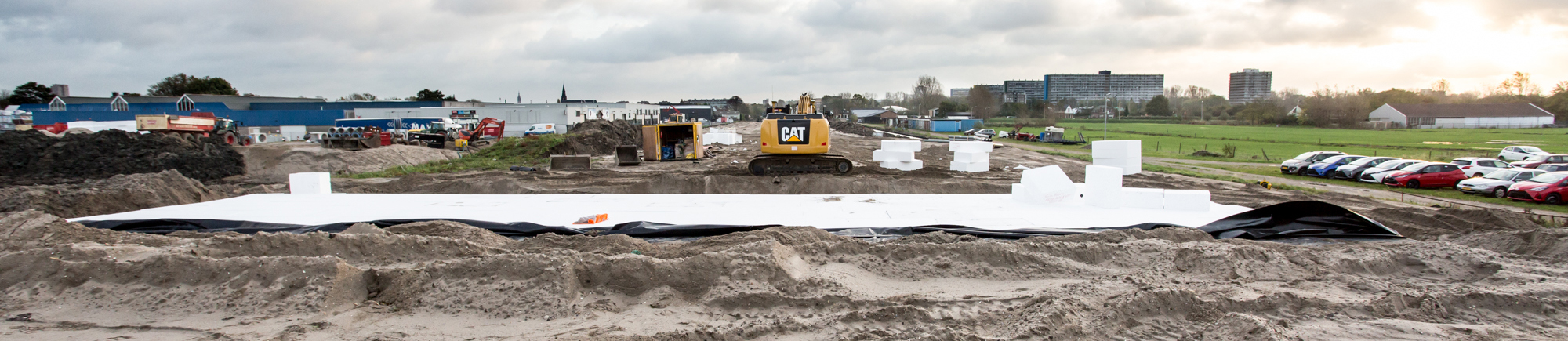 EPS constructie onder opritten viaduct Zuidhoornseweg